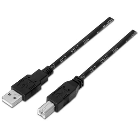 Cable USB 2.0 Impresora Aisens A101-0005/ USB Tipo-B Macho